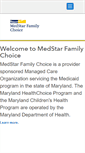 Mobile Screenshot of medstarfamilychoice.com
